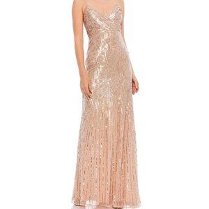 Mac Duggal- Sequin Spaghetti Strap Gown- BNWT- amazing!